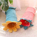 Cat Tunnel – Colorful Flower Design for Play and Relaxation