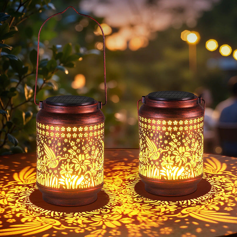 Vibrant Hummingbird Solar Lantern - Light Up Your Garden Night & Day