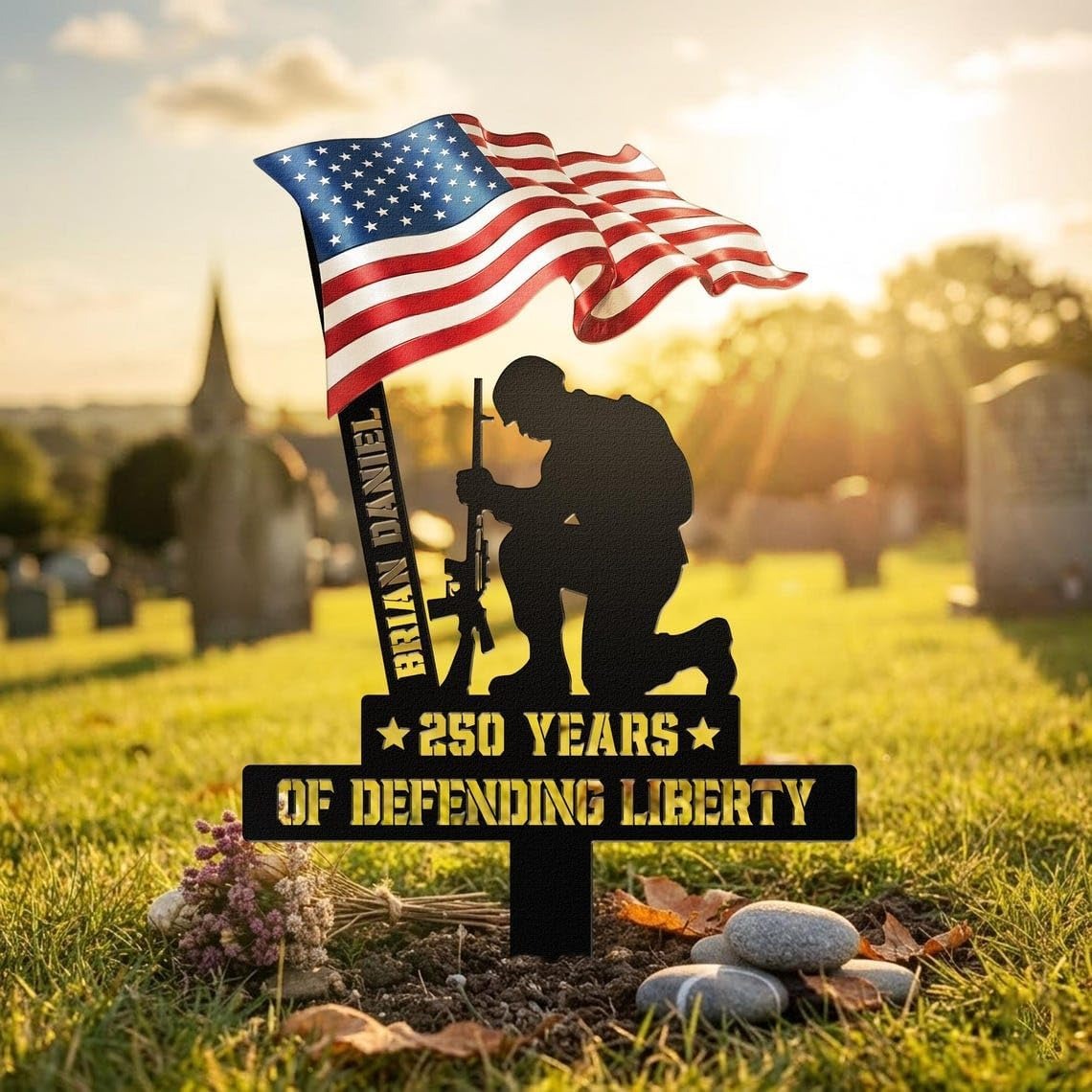 250 Years of Defending Liberty Metal Garden Stake