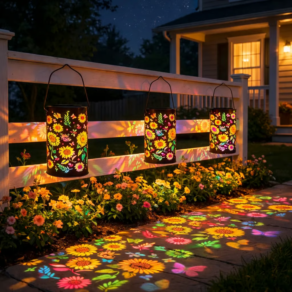 ✨Colorful Sunflower Glow Solar Garden Lantern