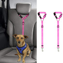 2 Pack Headrest Dog Car Seat Belt