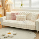 Cosy Plush Solid Colour Non-slip Sofa Cover for Dogs