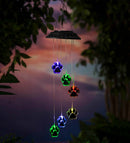 Paw Prints Solar Wind Chime Light