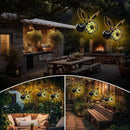 Outdoor Hanging Bee Solar Figurine Light for Outside Decor