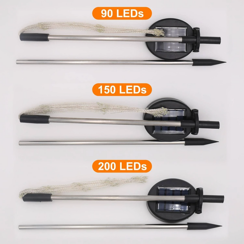 4 Packs Outdoor Solar Garden Firework Lights
