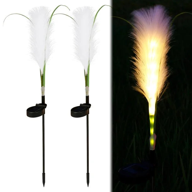 Solar Reed Garden Lights Outdoor Decorative