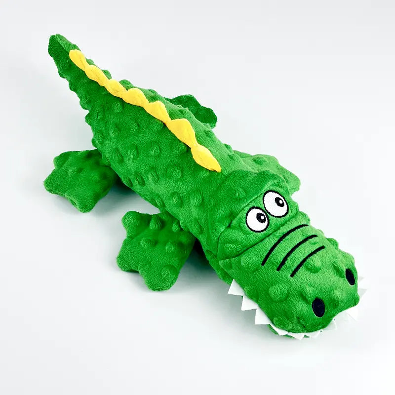 Squeaky crocodile plush for aggressive chewers 🐊