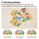 Interactive Hide & Seek Cat Toy With Moving Feather