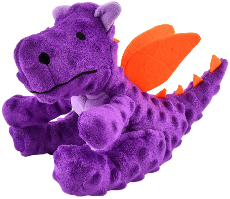 Indestructible Plush Dog Toy for Heavy Chewers - Dino