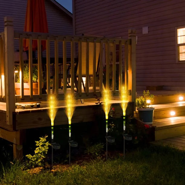 Solar Reed Garden Lights Outdoor Decorative