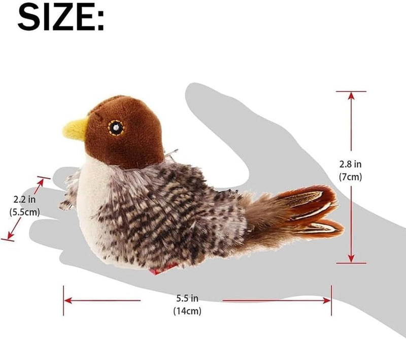 Interactive Flapping Bird Cat Toys with Chirping