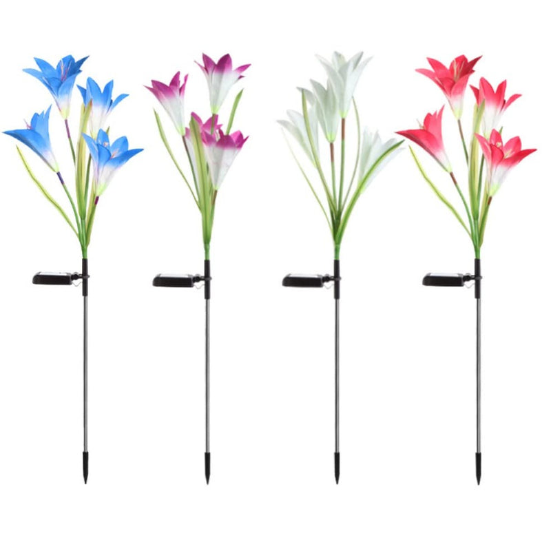 Solar Lily Garden Stake Lights