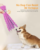 4 Pack No Stuffing Octopus Squeaky Dog Toys
