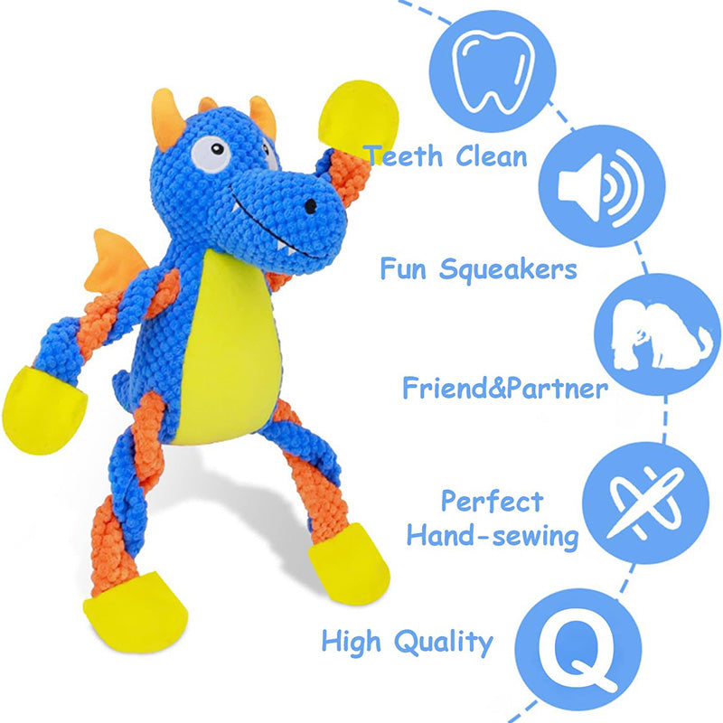 Durable Squeaker Plush Toy For Aggressive Chewers