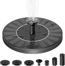 Solar Water Fountain Pump for Bird Bath with 6 Nozzles