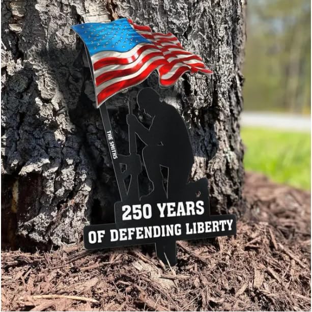 250 Years of Defending Liberty Metal Garden Stake