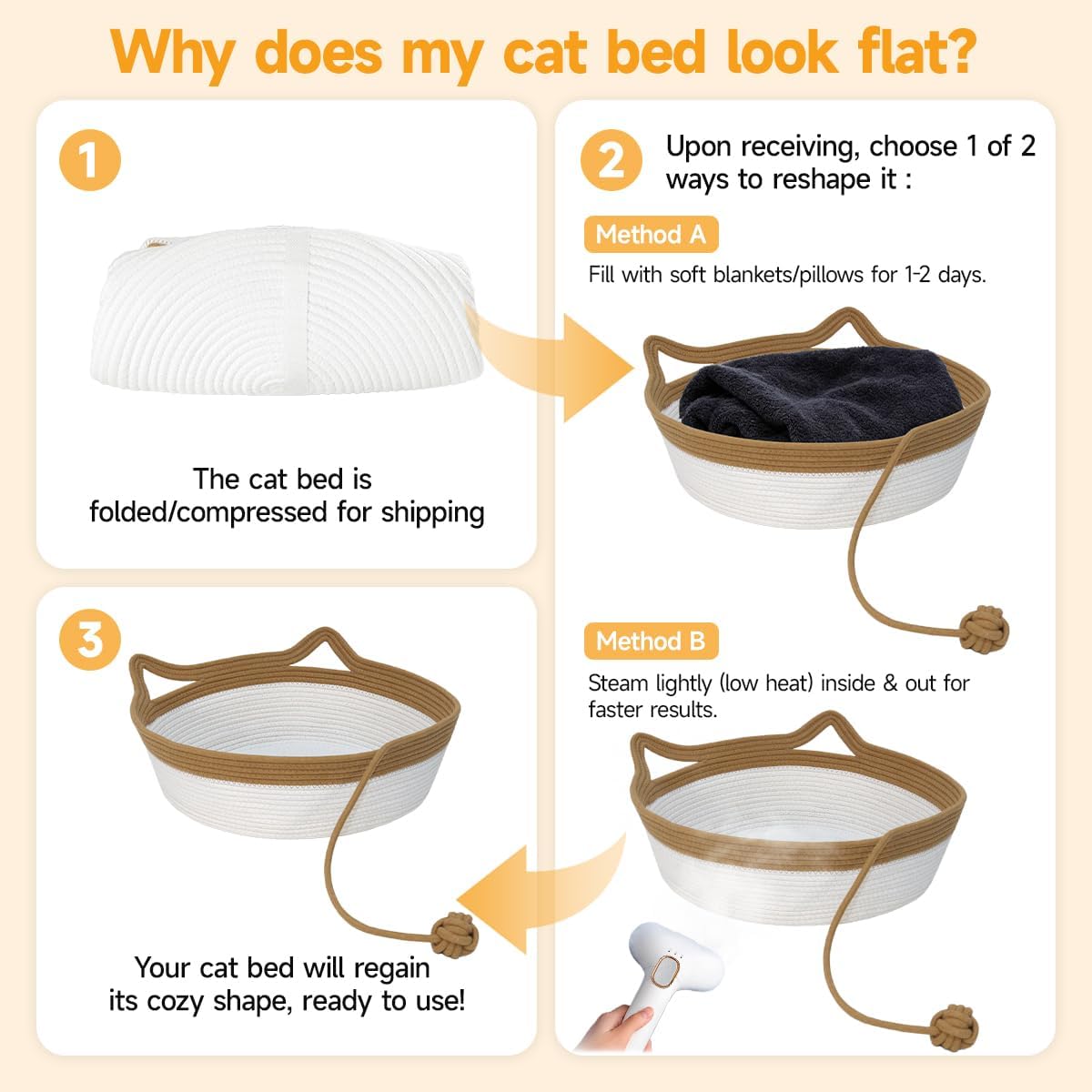 Stimuli Handwoven Basket for Cats