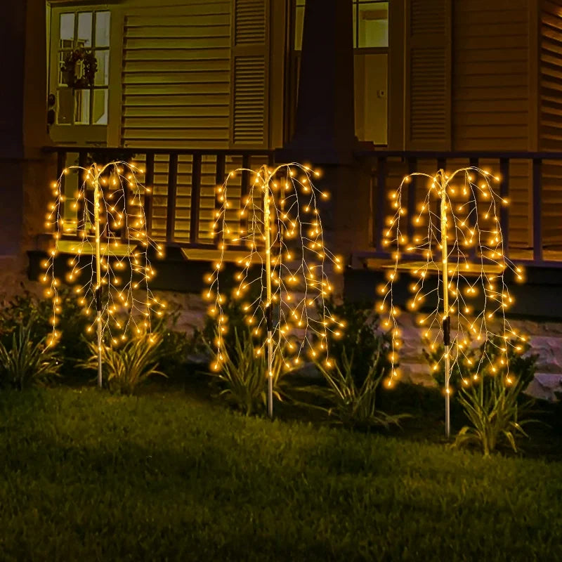 3 Packs Solar Garden Lights Outdoor Decor