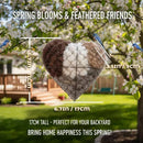 Handmade Alpaca Fiber Bird Nesting Heart  ❤️ Bird lovers gift