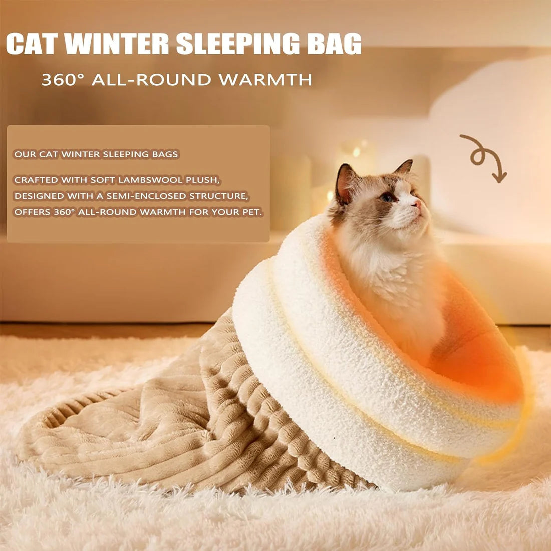 Cozy Pet Nest for Cats and Dogs
