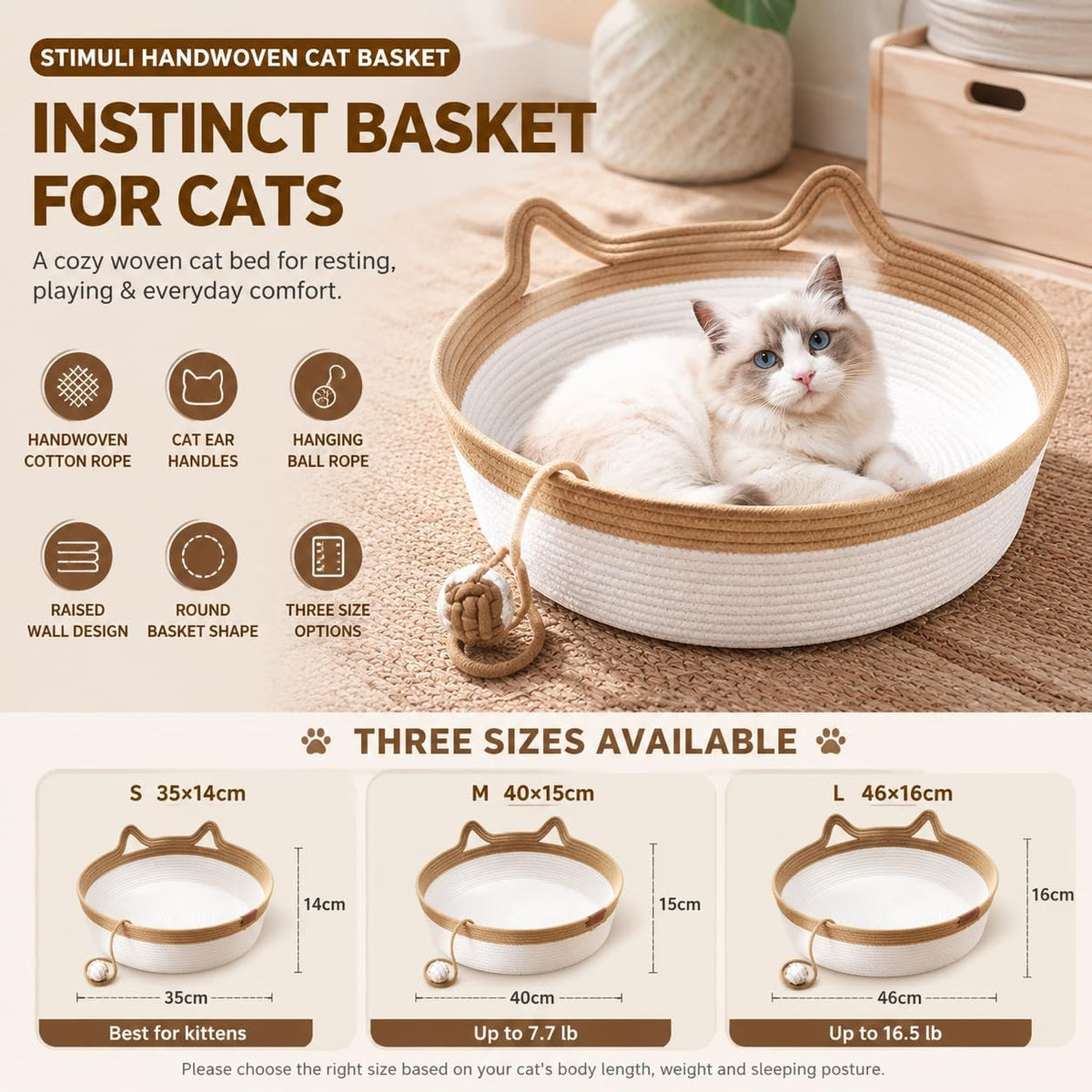 Instinct Basket | Meet the first research-backed natural territory for indoor cats