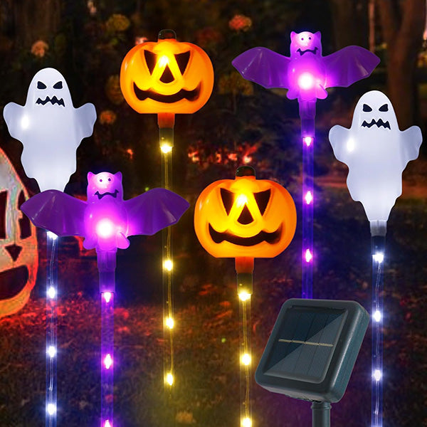 2025 Upgraded 👻🎁 6-Packs LED Solar Halloween Ground Lights