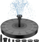 Solar Water Fountain Pump for Bird Bath with 6 Nozzles