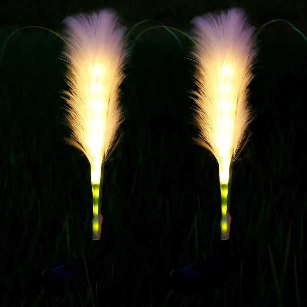 Solar Reed Garden Lights Outdoor Decorative