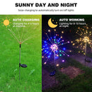 4 Packs Outdoor Solar Garden Firework Lights