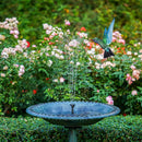 Bird Bath with Solar Fountain Set