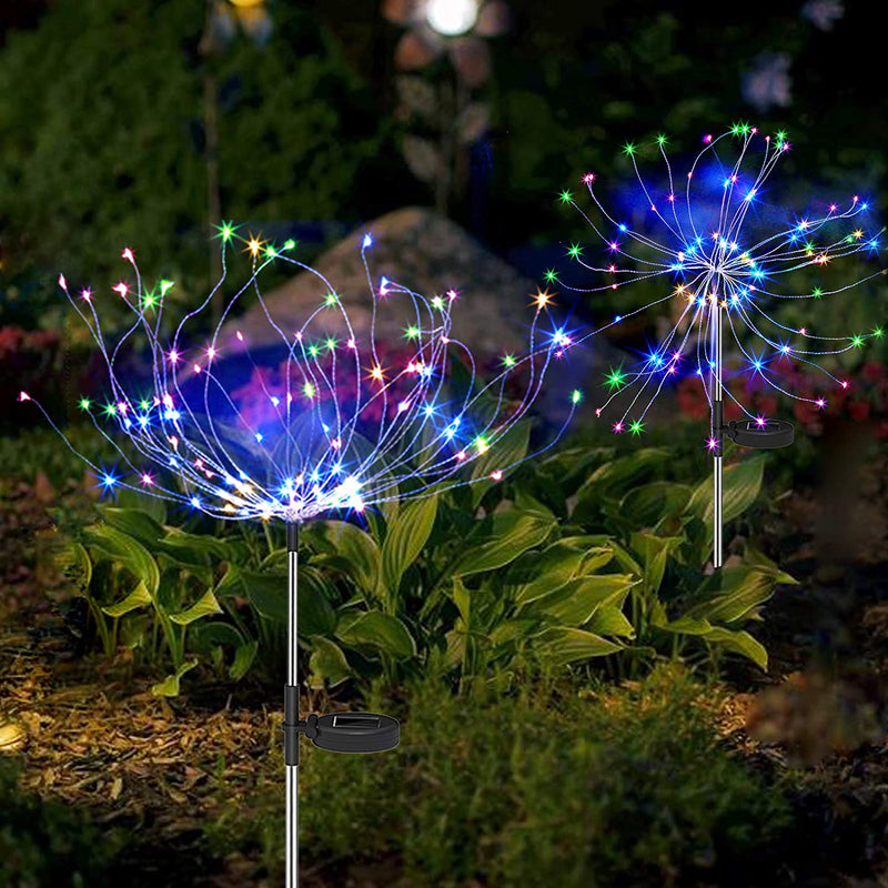 4 Packs Outdoor Solar Garden Firework Lights