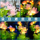 2 Packs - Solar Glowing Flowers Light Outdoor