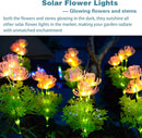 2 Packs - Solar Glowing Flowers Light Outdoor
