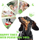 Orange Hide-and-Seek Plush Dog Toy