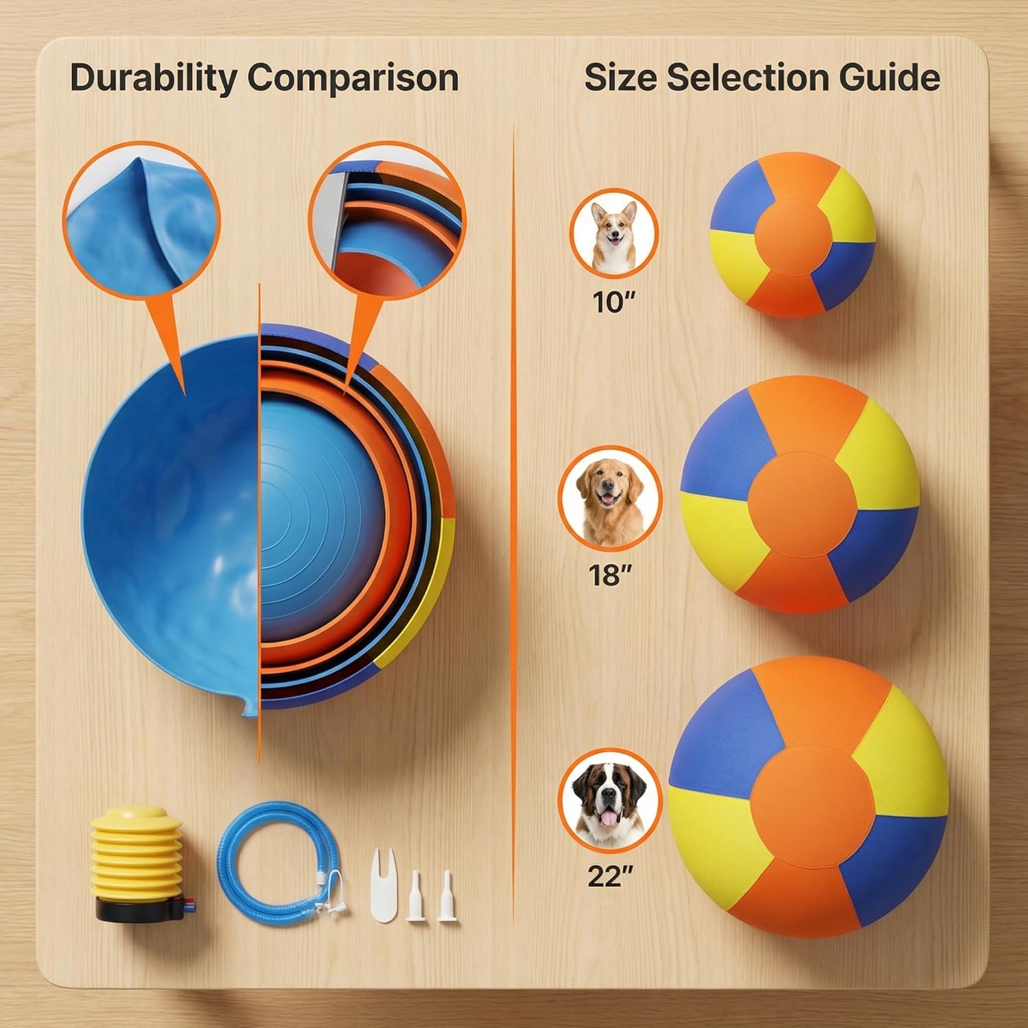 Calming Jumbo Ball Toy for Dogs