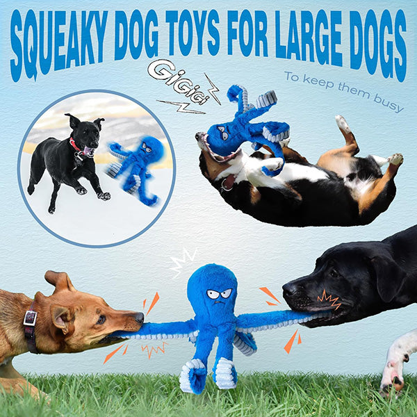 Octopus Tough Chewer Plush Dog Toys