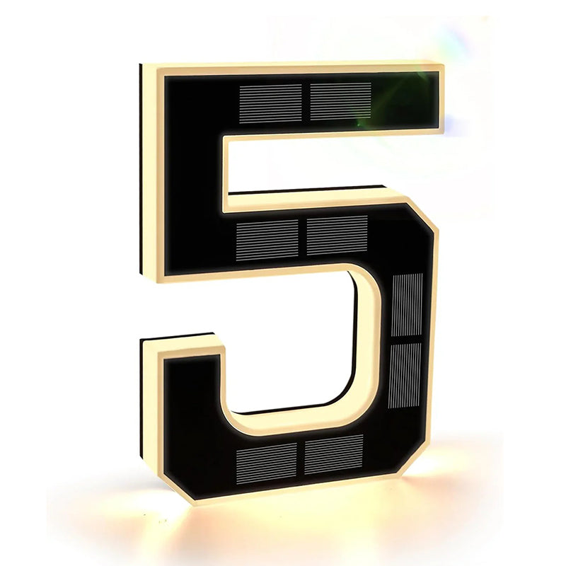 9 Inch Solar Lighted House Numbers for Outside