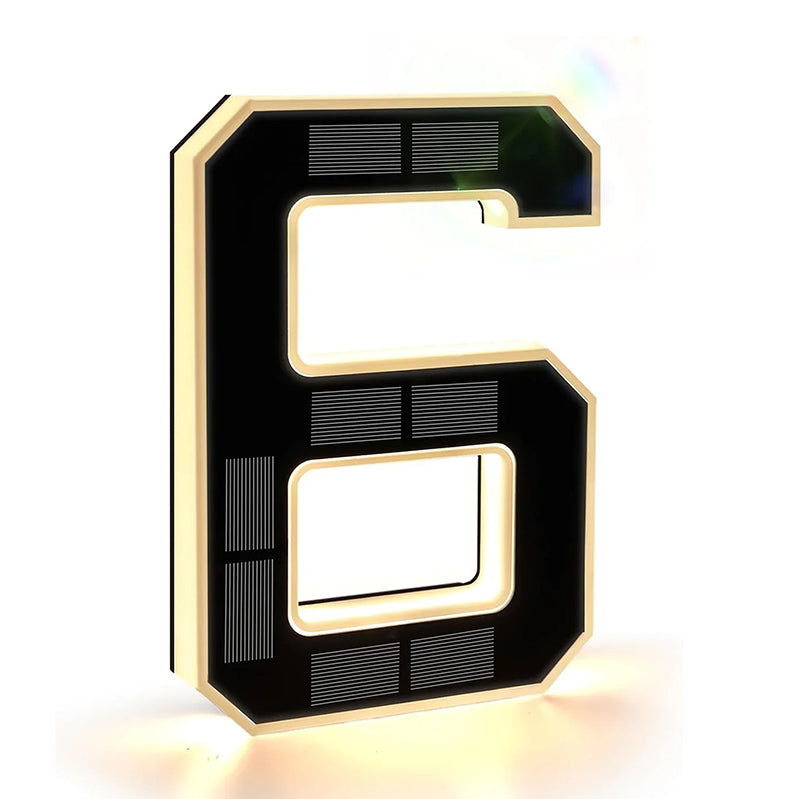 9 Inch Solar Lighted House Numbers for Outside