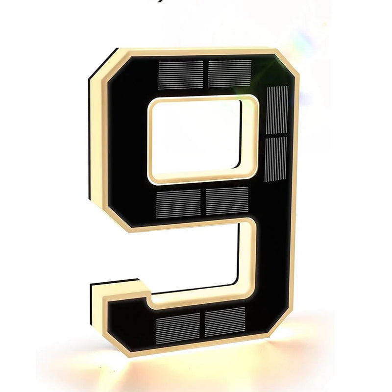 9 Inch Solar Lighted House Numbers for Outside
