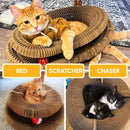 Cat Toy with Scratching Pad for Indoor Cats