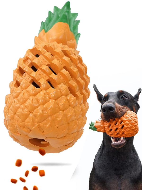 Pineapple Dog Chew Toys With Treat Fill for Aggressive Chewer