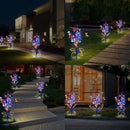 2 Packs Solar Outdoor Butterfly Lights