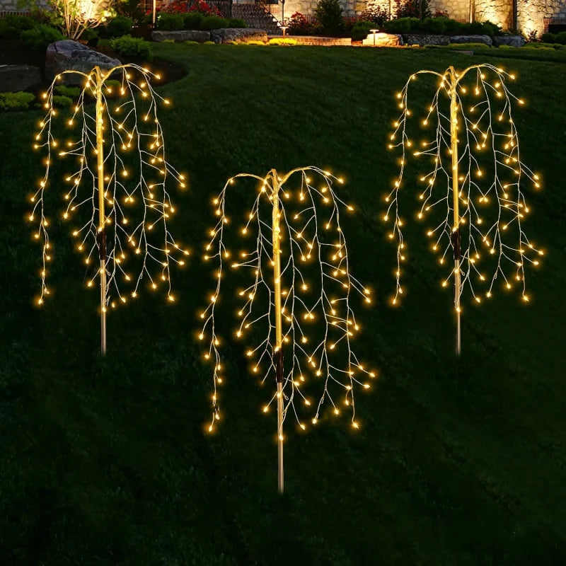 3 Packs Solar Garden Lights Outdoor Decor