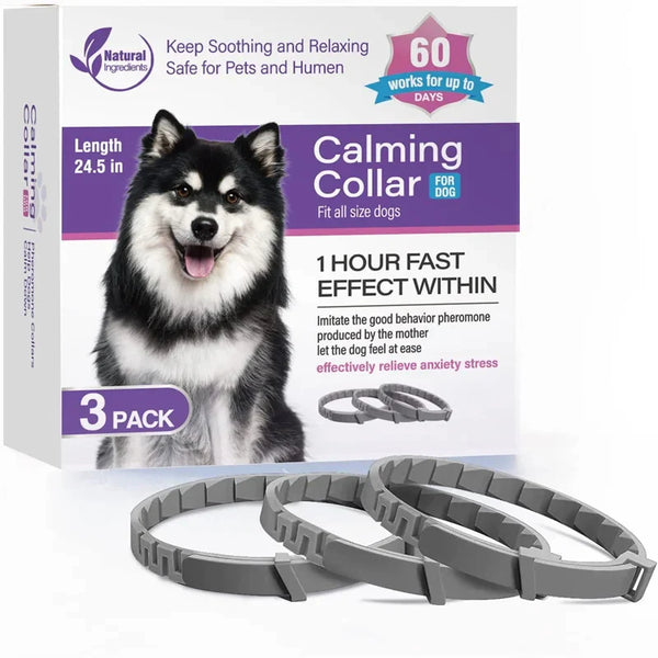 Calming Collars for dogs - Adjustable and Waterproof Dog Anxiety Relief Collars