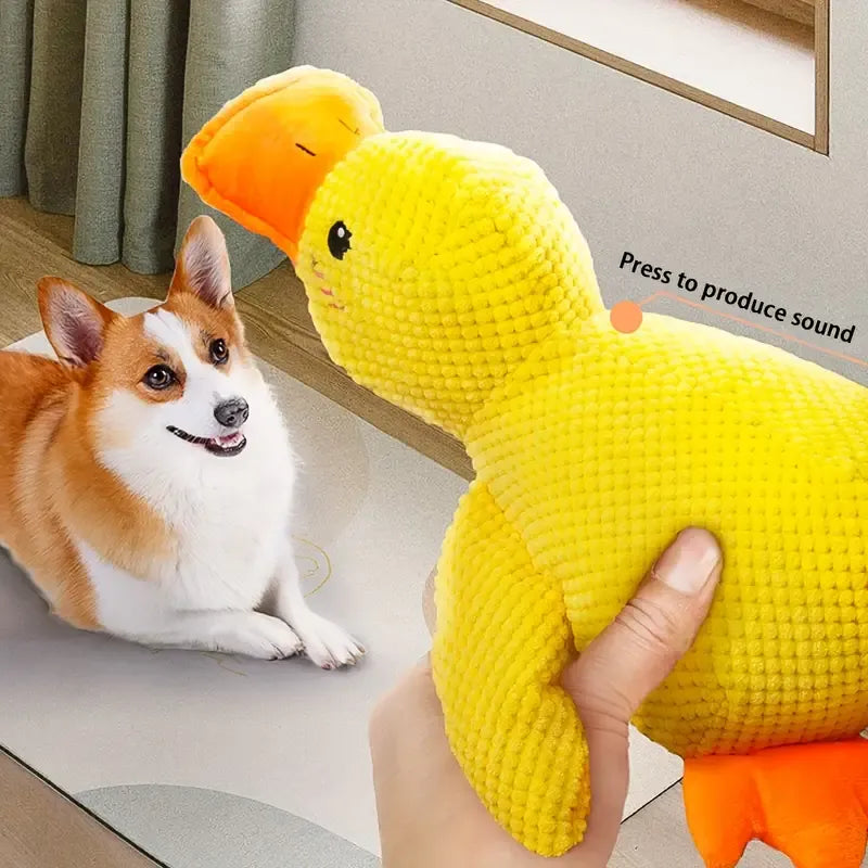 Calming Yellow Duck Toy for Dog