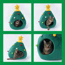 Christmas Tree Cat Beds House