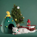 Christmas Tree Cat Beds House