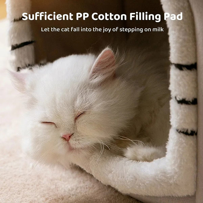 Cozy Pet House Tent Bed with Removable and Washable Cushion