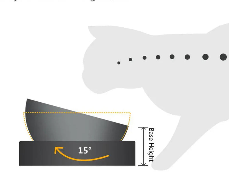 Anti-Vomiting Stainless Steel Cat Bowl