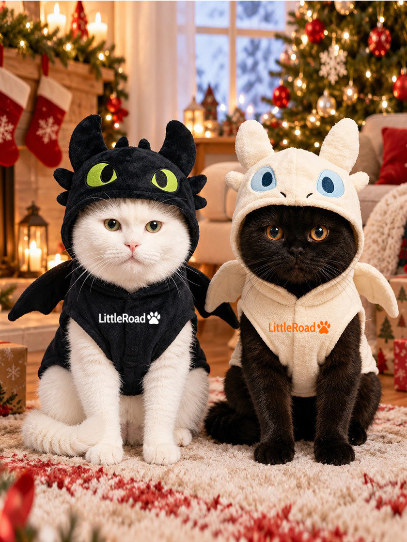 Halloween Devil Dragon Pet Costume, Dog & Cat Fall Winter Outfit